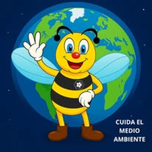 Abeja y cuidado del medio ambiente